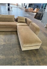 Custom Memphis Style U-Shape Camel Color Mohair Sectional Custom Memphis Style U-Shape Camel Color Mohair Sectional