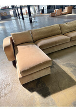 Custom Memphis Style U-Shape Camel Color Mohair Sectional Custom Memphis Style U-Shape Camel Color Mohair Sectional