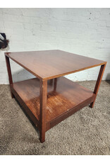 Wooden MCM 2-tier Coffee Table with Drawer Wooden MCM 2-tier Coffee Table with Drawer