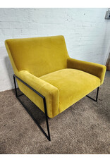Article Regis Yarrow Gold Velvet Lounge Chair Article Regis Yarrow Gold Velvet Lounge Chair