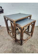 McGuire Bamboo and Slate Nesting Tables McGuire Bamboo and Slate Nesting Tables