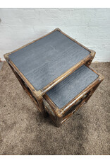 McGuire Bamboo and Slate Nesting Tables McGuire Bamboo and Slate Nesting Tables