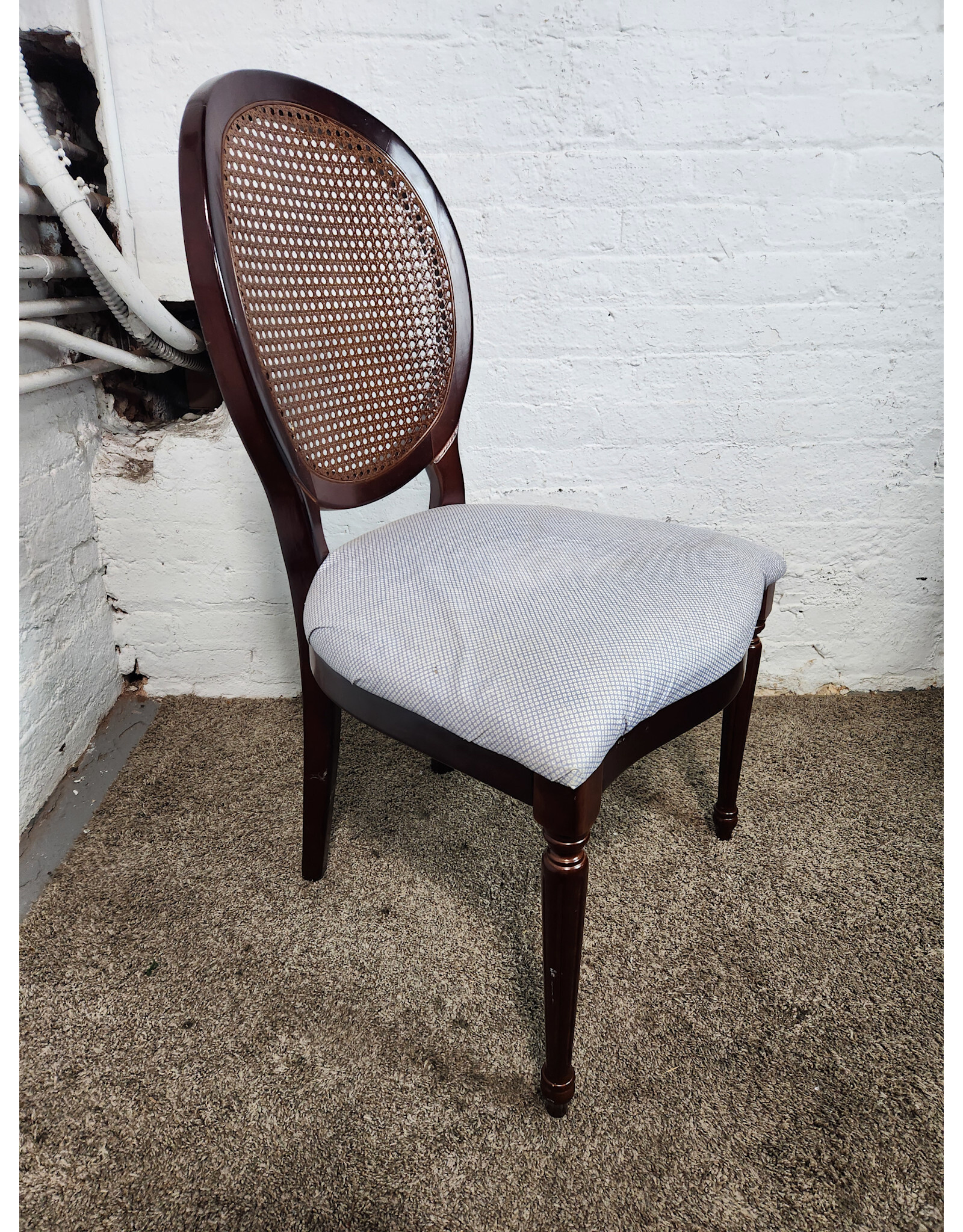 Bombay Company Vintage Louis XVI Style Cane Back Dining Chair