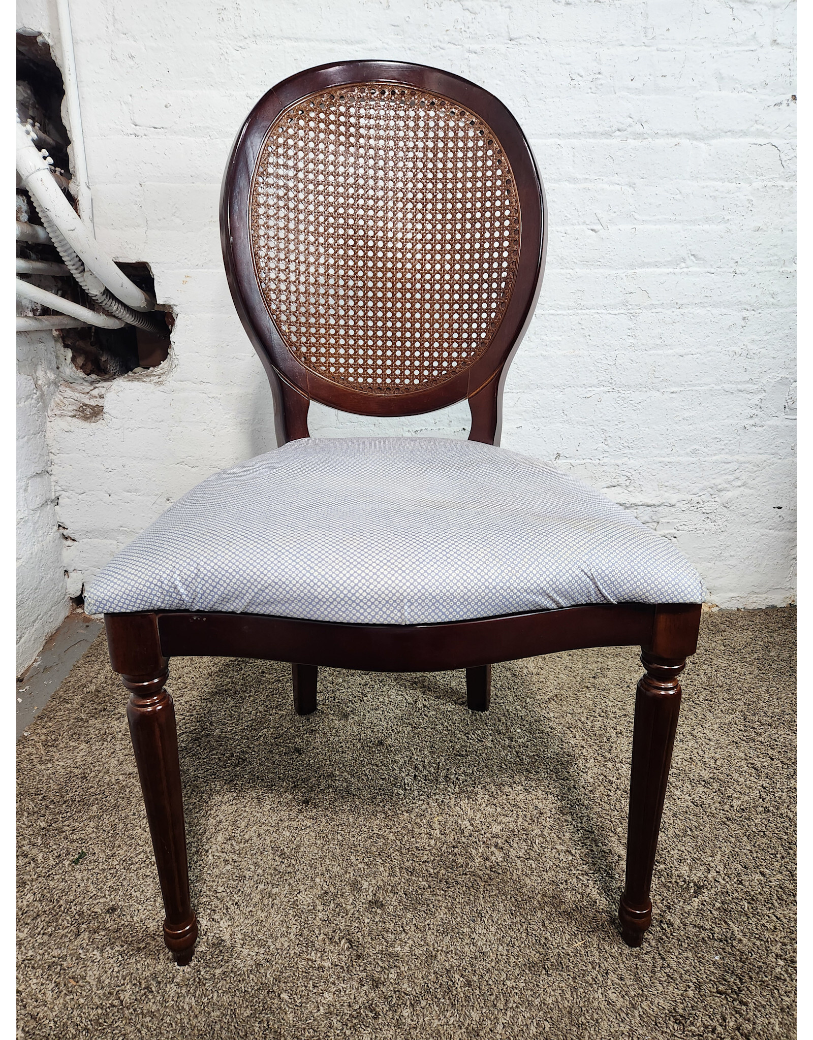 Bombay Company Vintage Louis XVI Style Cane Back Dining Chair