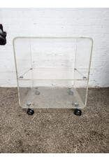 Acrylic Two-tier Rolling Storage Shelf Acrylic Two-tier Rolling Storage Shelf