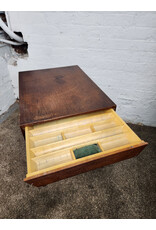 Wooden MCM Side Table with Sewing Drawer Wooden MCM Side Table with Sewing Drawer