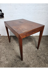 Wooden MCM Side Table with Sewing Drawer Wooden MCM Side Table with Sewing Drawer