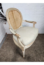 Louis XVI Cane Back with Cushion Armchair Louis XVI Cane Back with Cushion Armchair