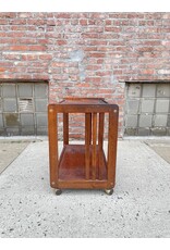 Mid-Century Modern Brass and Mahogany Bar Cart Mid-Century Modern Brass and Mahogany Bar Cart
