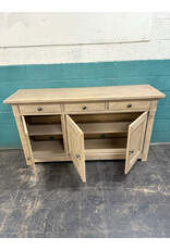 Modern Grey 3-Drawer Buffet