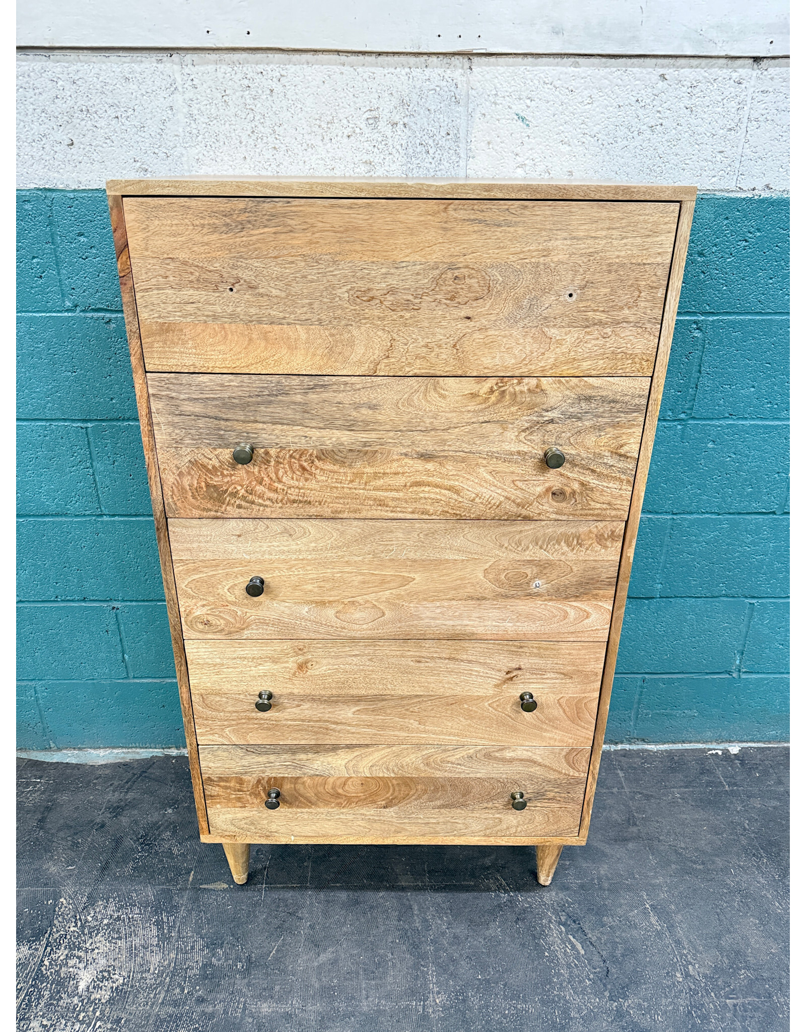 Solid Wooden 5-Drawer Chest of Drawers