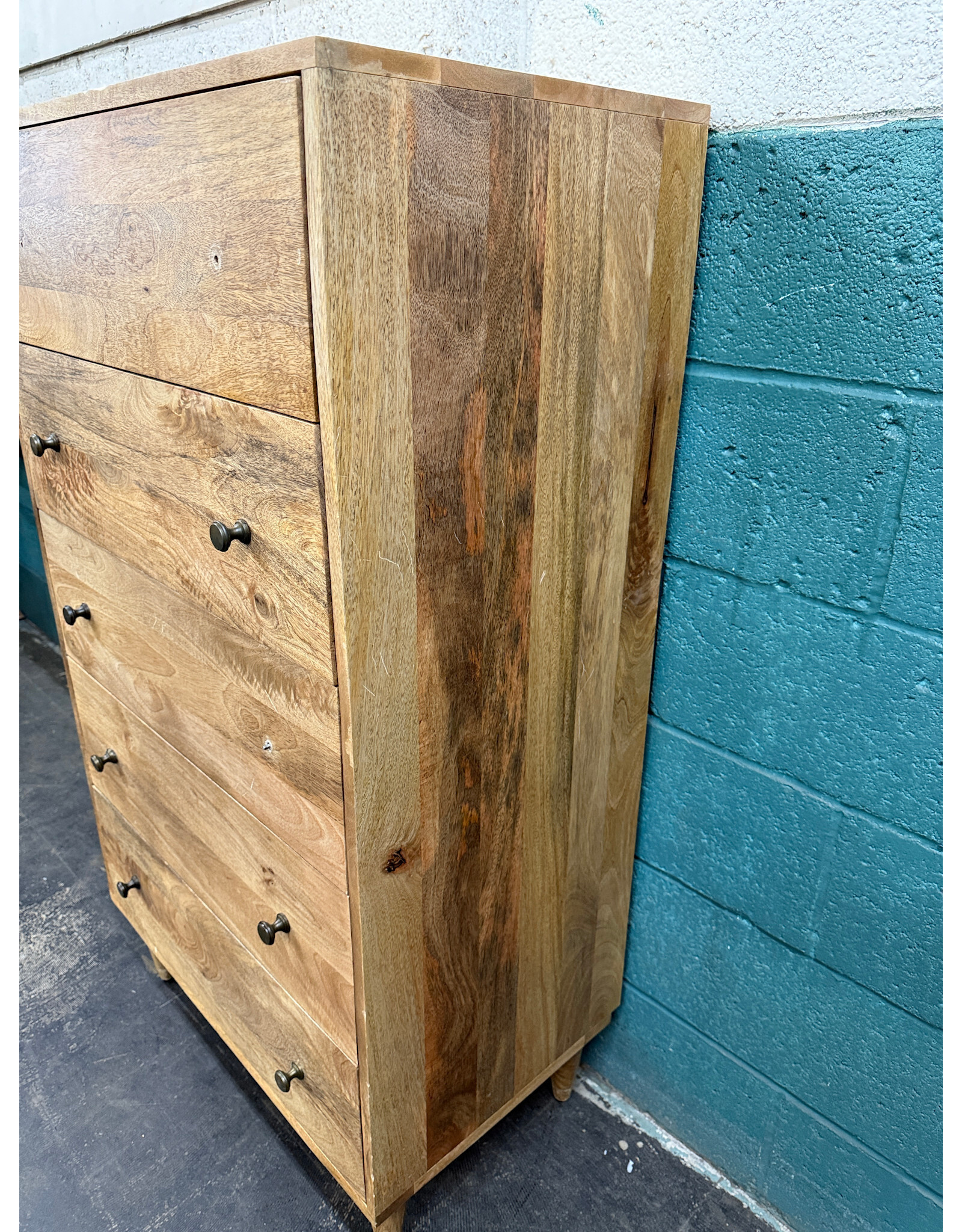 Solid Wooden 5-Drawer Chest of Drawers