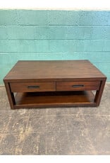 Riata Rectangular Brown Wood Coffee Table