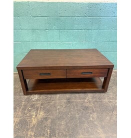 Riata Rectangular Brown Wood Coffee Table