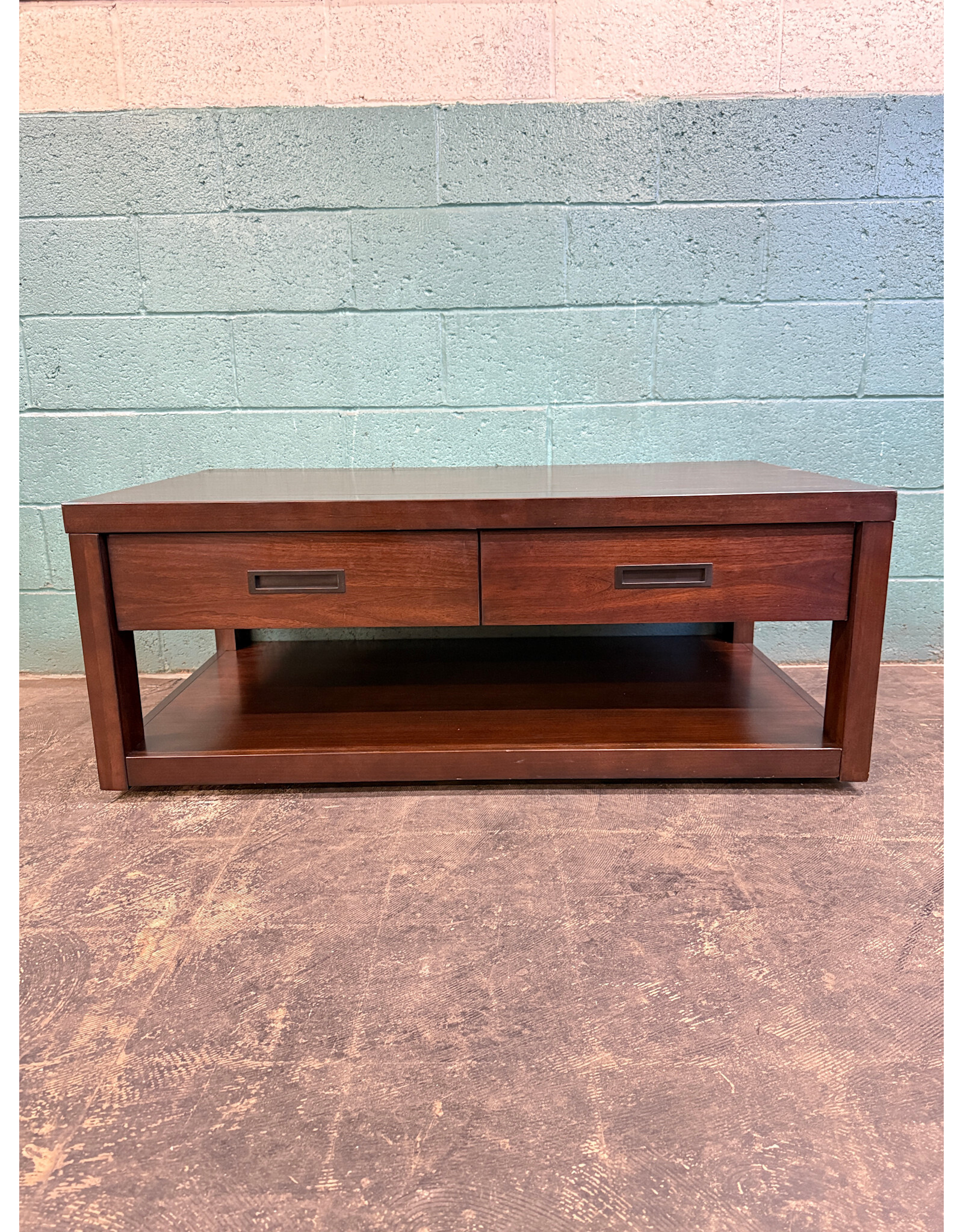 Riata Rectangular Brown Wood Coffee Table