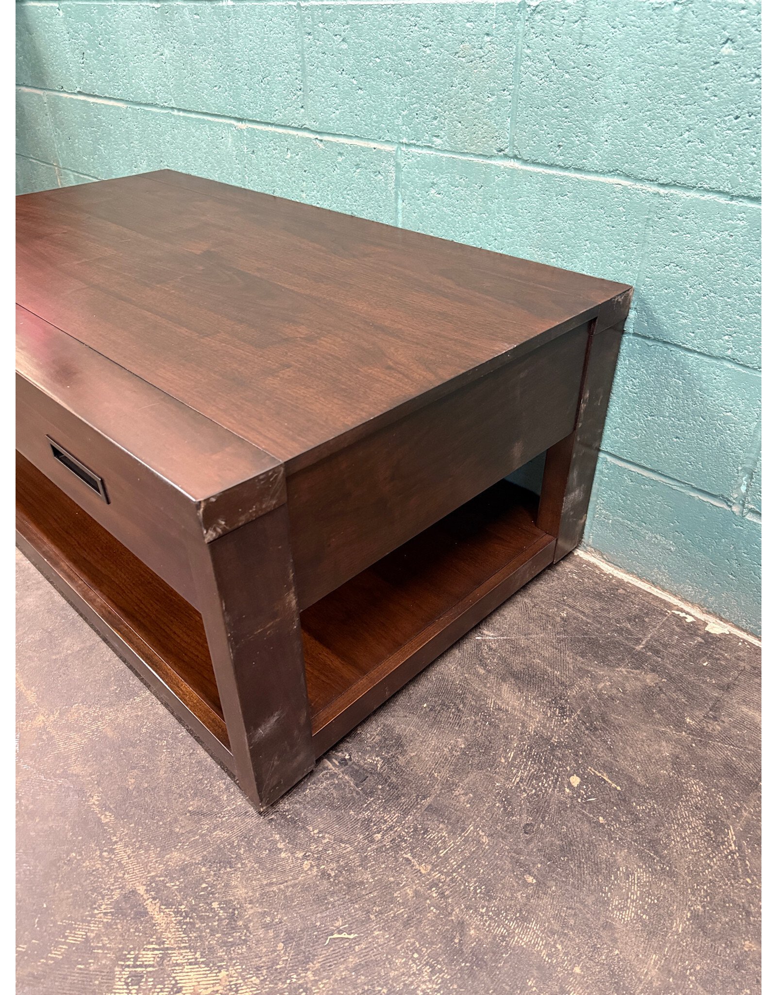 Riata Rectangular Brown Wood Coffee Table