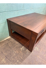 Riata Rectangular Brown Wood Coffee Table