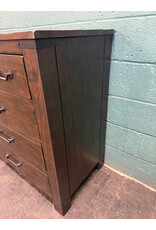 Rustic Wood 9-Drawer Dresser