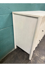 williams Sonoma Scalloped 6-Drawer Extra Wide Bleached Bone Dresser, Williams Sonoma