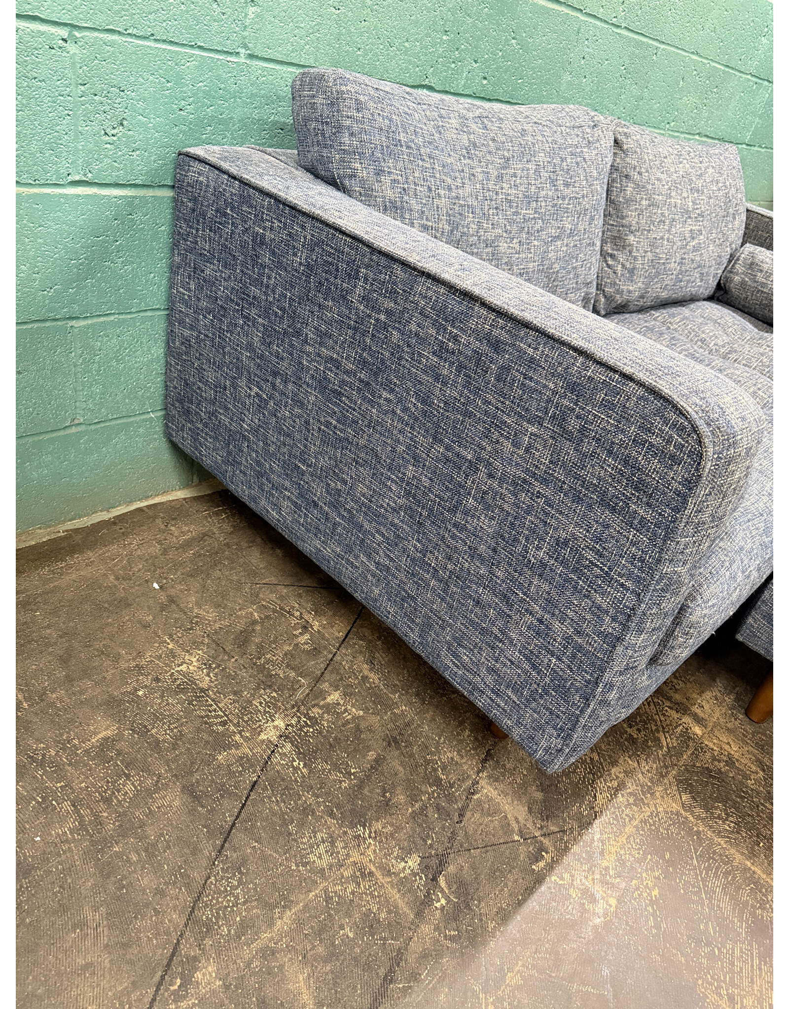 Sven Blue Fabric Tufted Sofa by Article