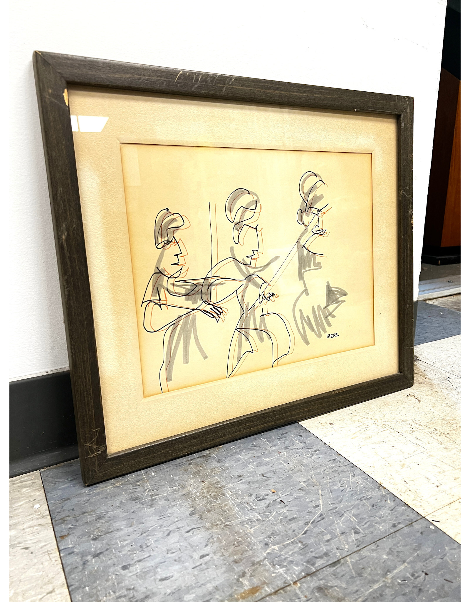 Orchestral!, framed drawing sgnd IRENE