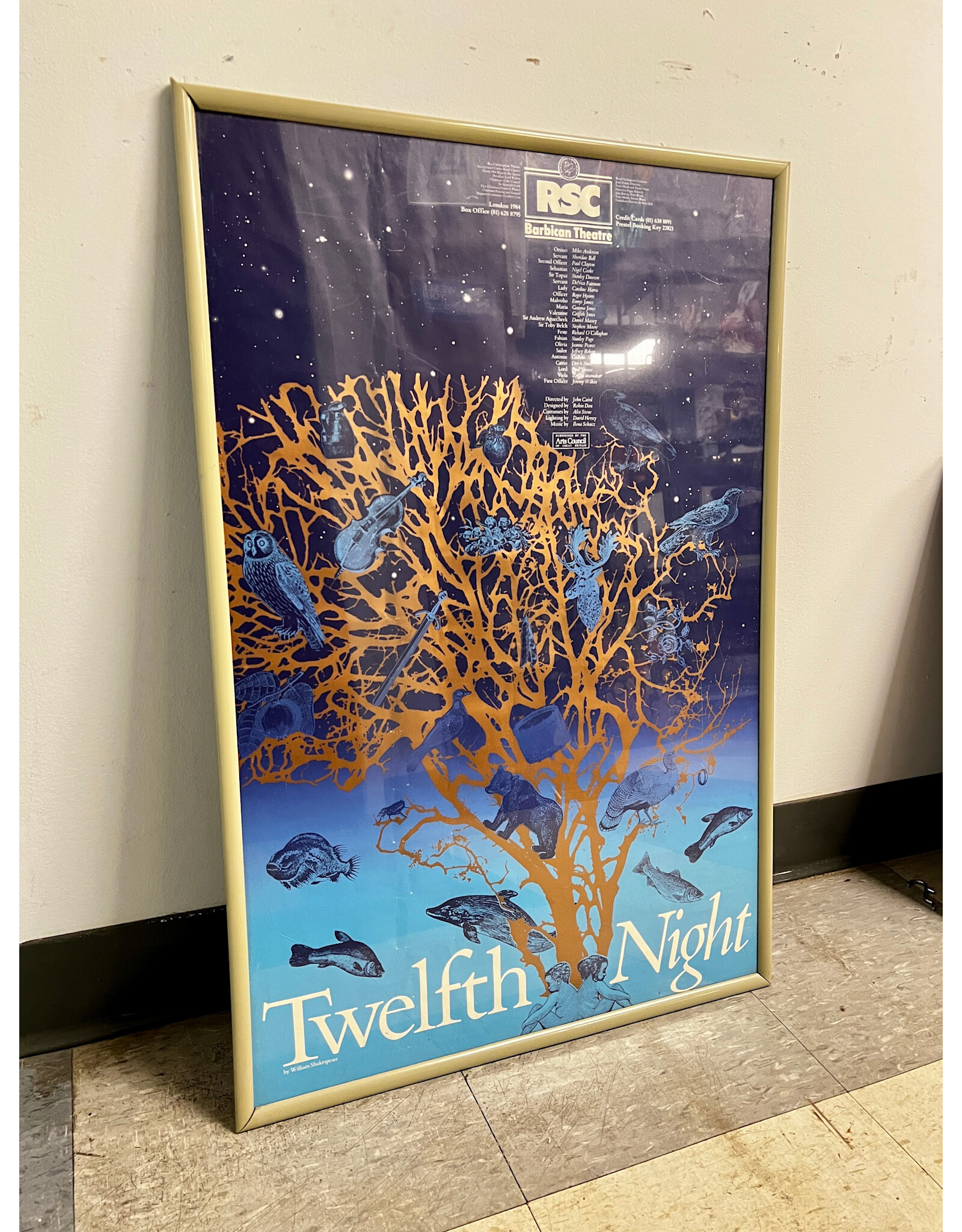 Twelfth Night by the Royal Shakespeare Company, framed poster