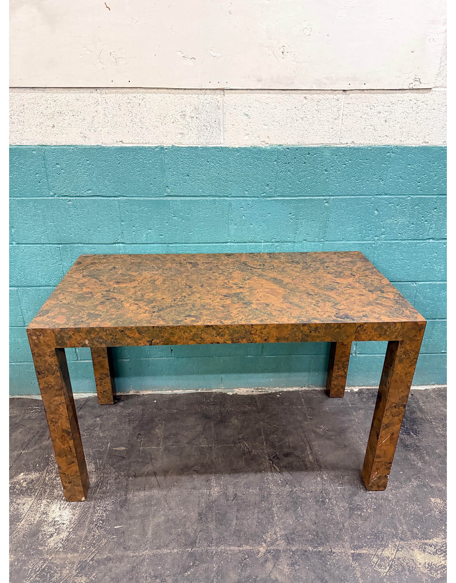 Burlwood Formica Rectangular Table