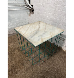 White Marble Side Table