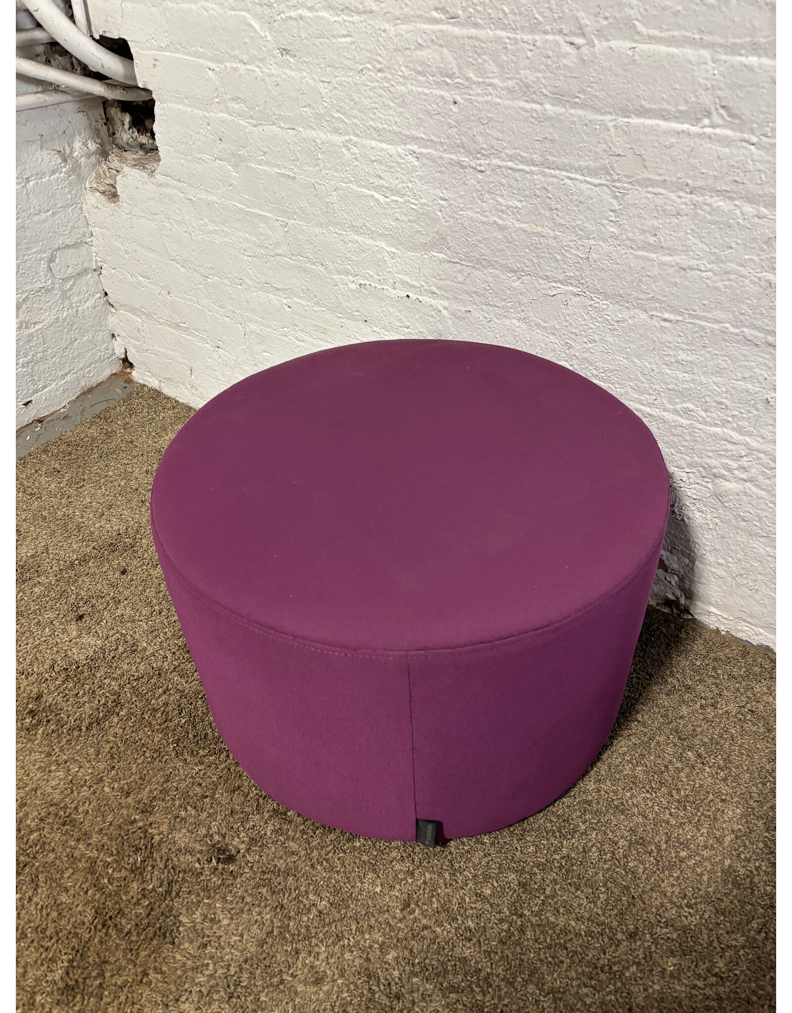 Round Purple Ottoman