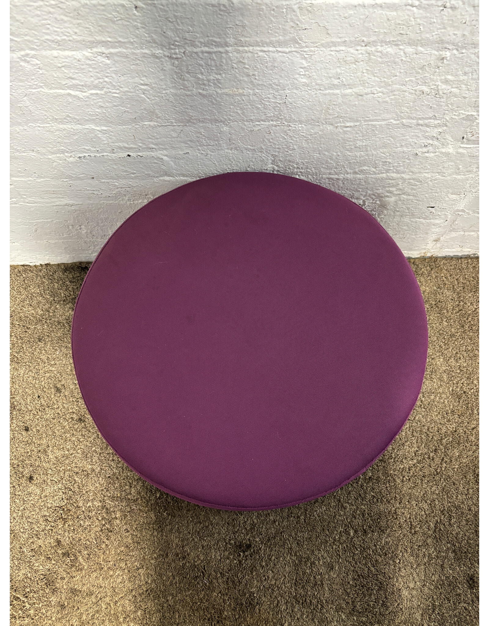 Round Purple Ottoman