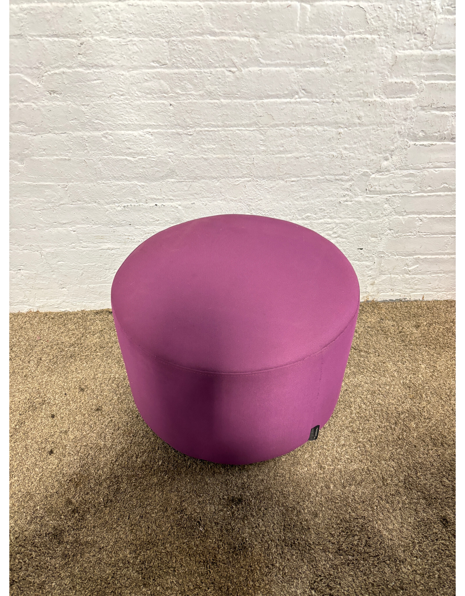 Round Purple Ottoman