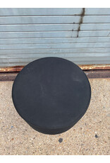 Black Round Ottoman