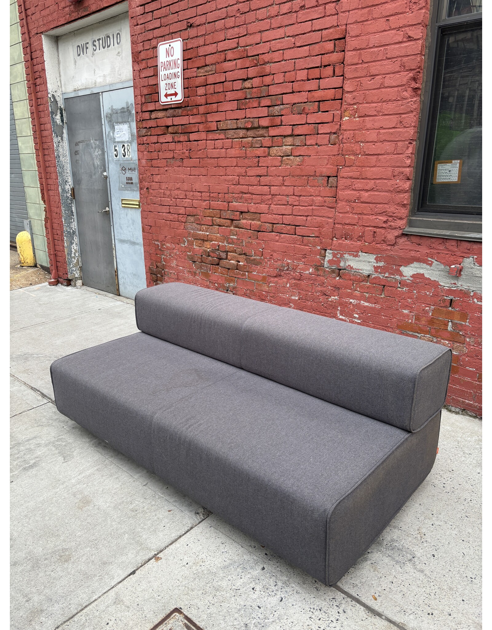 Poppin Block Party Lounge Bench