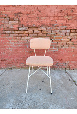 Salmon and White MCM George Nelson Style Dining Chair