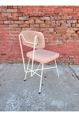 Salmon and White MCM George Nelson Style Dining Chair