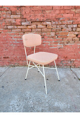 Salmon and White MCM George Nelson Style Dining Chair