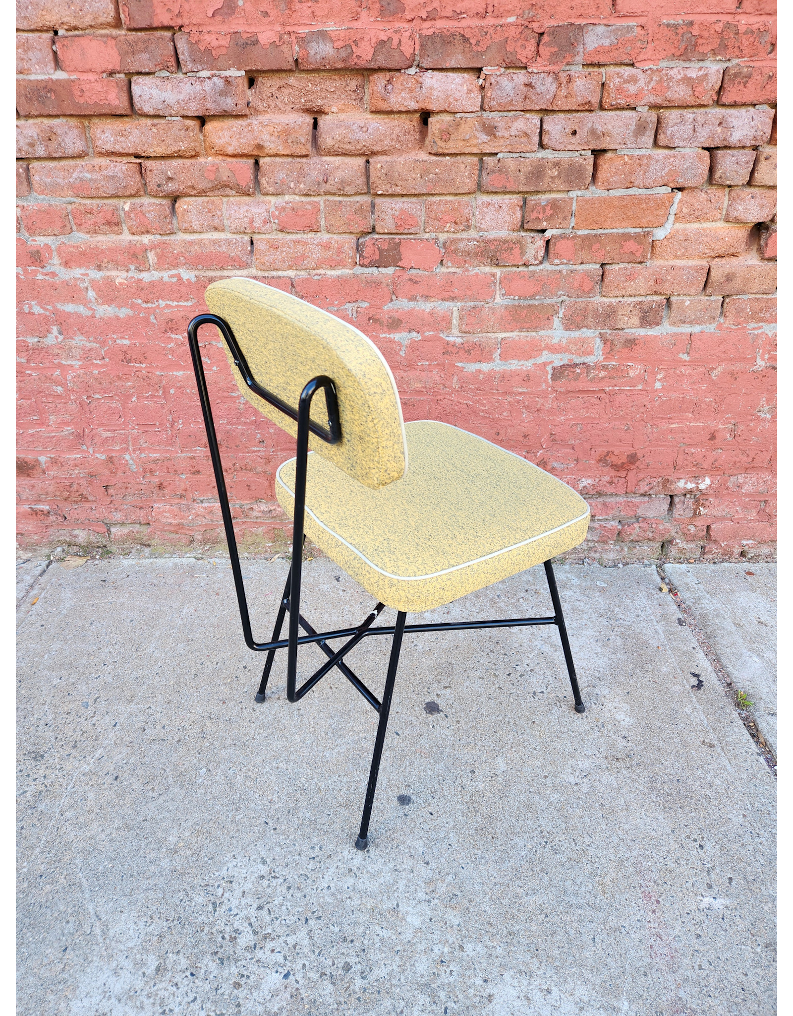 Mustard and Black MCM George Nelson Style Dining Chair
