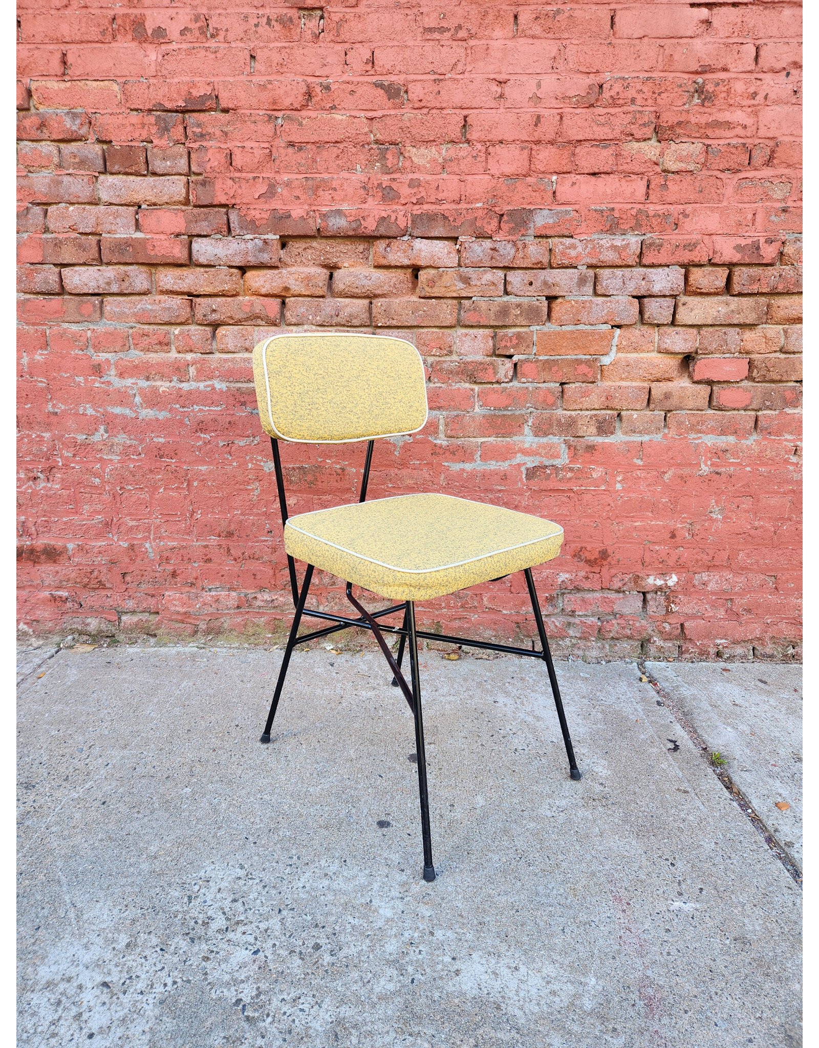 Mustard and Black MCM George Nelson Style Dining Chair
