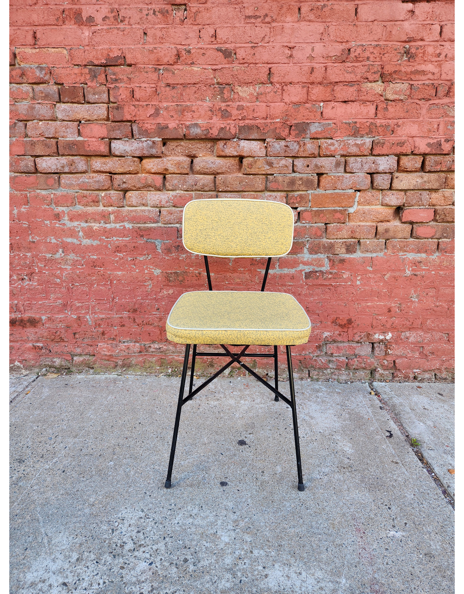 Mustard and Black MCM George Nelson Style Dining Chair