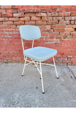 Powder Blue and White MCM George Nelson Style Dining Chair