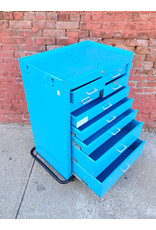 Blue Rolling Medical Storage