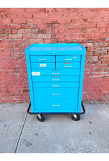 Blue Rolling Medical Storage