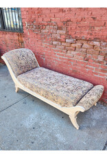 Vintage Tapestry Design Upholstered Chaise Lounge