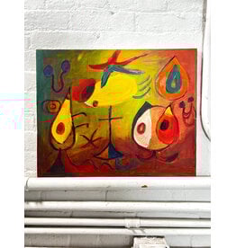 Joan Miro style painting on canvas