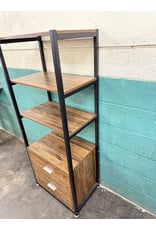 Modern Industrial 3-Self 2-Drawer Bookshelf