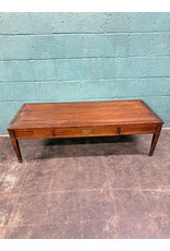 Rectangular Campaign Style Coffee Table with 1 Drawer