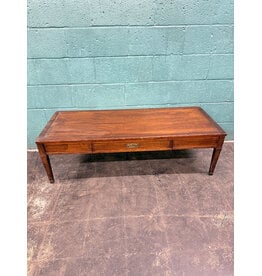 Rectangular Campaign Style Coffee Table with 1 Drawer