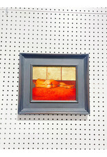 Triptych Dream, Oil & Gold Leaf on Canvas by Daina Stabulniece, Framed Painting