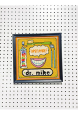 Open Wide Dr.Mike, Framed Needlepoint