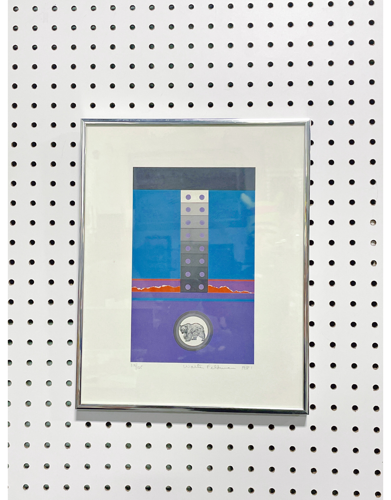 Unknown Abstract 1981, Framed Limited Edition Print Edition 119/125